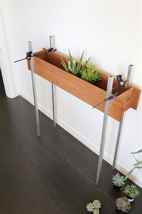 metal planter boxes skinny sidewalk|thin skinny planter box.